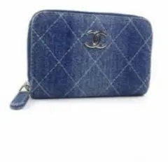 シャネル CHANEL デニム ジップ コインパース コインケース