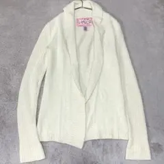 アバクロンビー アイボリー ニットカーディガン 長袖　アンゴラ混