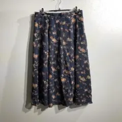 00' vintage 花柄ロングスカート　古着