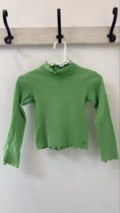 après les cours 120㎝ 緑色 長袖カットソー