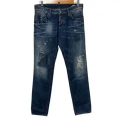 N1099 ディースクエアード　ダメージ加工デニムパンツ　48 良品