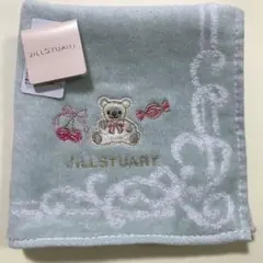 ⑦ジルスチュアート　タオルハンカチ　クマ　ベア　刺繍