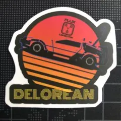 353. バック・トゥ・ザ・フューチャー　デロリアン　防水ステッカー