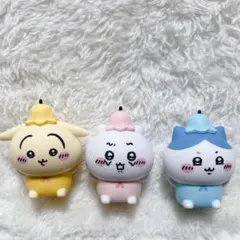 ちいかわソフビ インテリアマスコット ちいかわ ハチワレ うさぎ 3個セット