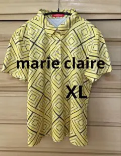 本日限定お値下げ❣️［美品］　マリクレール　ポロシャツ　黄色　ゴルフウェア　LL