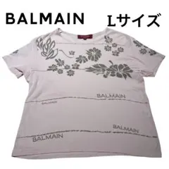 BALMAIN/バルマン/半袖Tシャツ/ロゴ/花柄/ピンク/Lサイズのサムネイル
