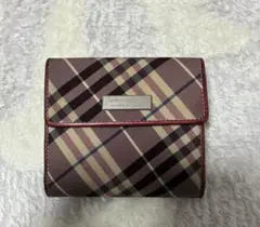 BURBERRY チェック柄 三つ折り財布