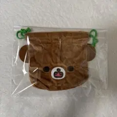 た*ん様 リラックマふわふわフェイス巾着チャイロイコグマ