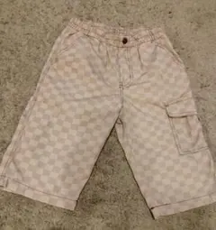 チェック柄ハーフパンツ 140cm