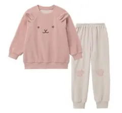 うさぎフリースパジャマセット 140のサムネイル