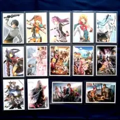 ファイナルファンタジーVII キャラクターイラストカード15枚セット