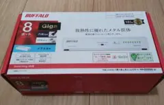 BUFFALO 8ポート ギガビット スイッチングハブ 黒　中古