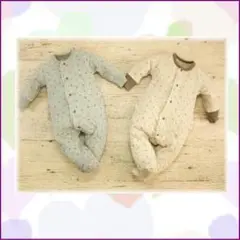 ❤︎Petitsucre❤︎新品❤︎キルティング　小花総柄　カバーオール ❤︎グレーのサムネイル