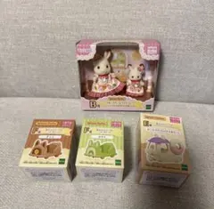 シルバニアファミリー　キラキラくじ 〜ハッピースイーツ〜　B賞　E賞　F賞のサムネイル