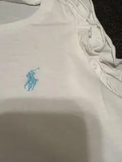 ラルフローレンRalph Lauren フリルTシャツ ホワイト160女性xs