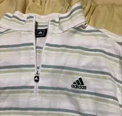◆adidasゴルフ◆ゴルフウェア　半袖ジップ