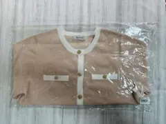 【新品・未使用】RANDA バイカラー　ラメニット　カーディガン