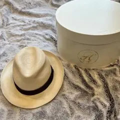 【美品・箱付き】Borsalino ボルサリーノ パナマハット 61サイズ