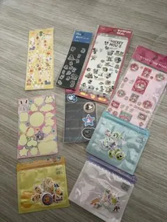 ディズニーシールセット(ミッキーミニー/プーさん/マリーちゃん/他)