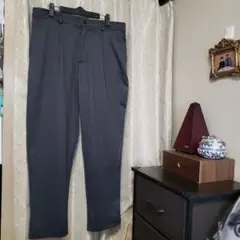 ダークグレー ヘリンボーン スラックス　XL　未使用