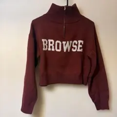 INGNIジッパー付きハイネックセーター