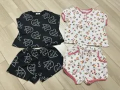 ベビー服セット ハートと花柄 95cm未満