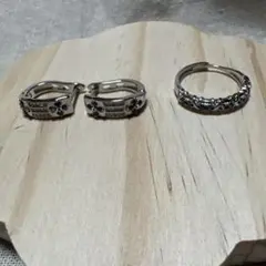 天然石 サファイア(加熱)リング・イヤリング セット