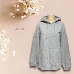 リーボック☆スウェットパーカー XXL 大きいサイズ 裏起毛 ジェンダーフリー