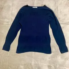 【イッカ】ネイビー 長袖 Tシャツ Mサイズ カジュアル　綿100%のサムネイル