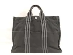 HERMES エルメス フールトゥMM ブラック トートバッグ