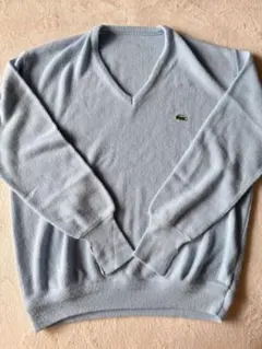 LACOSTE Vネック ニット ライトブルーのサムネイル