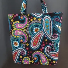 【肩掛け可能】ハンドメイド/トートバッグ/アフリカン/アフリカ布②