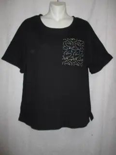m26994・L★graniph★Tシャツ左胸ポケット黄ブルーピンクカラーの鳥柄