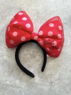ディズニー　ミニーマウス　リボン　カチューシャ