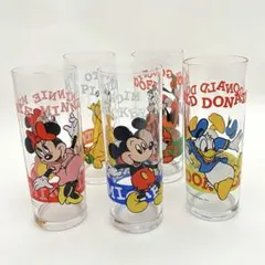 レトロ ディズニー キャラクター ロンググラスセット グラス ミッキー