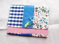 ソフトティッシュケース ハンドメイド パープル ドット チェック