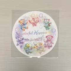 TDS カラフルハピネス ダッフィー スーベニアコースター