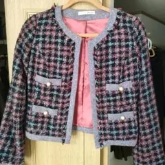 ROYAL PARTY ノーカラージャケット サイズ2