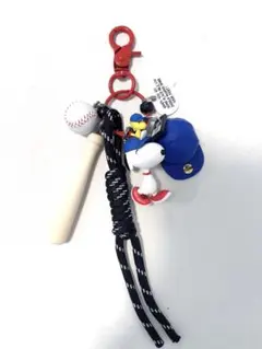 じゃらじゃらキーホルダー スヌーピー ガチャ詰めポーチ ベースボール