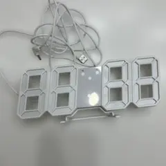 デジタルLED置時計 USB電源