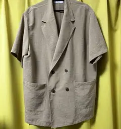 ブラウン　半袖　トップス