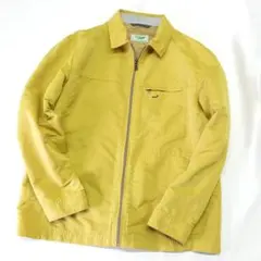 クロコダイル ジップアップ ジャケット ジャンパー ブルゾン 山吹色 Lサイズ