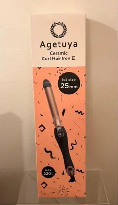 アゲツヤ　セラミックカールヘアアイロン2 新品　未開封のサムネイル