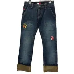 Tommy jeans トミー　平成　デニムパンツ　クロップド　ワッペン　y2kのサムネイル
