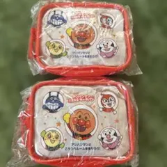 アンパンマン JA共済オリジナル　フック付きビニールポーチ2個セット