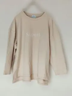 coen コーエン 七分袖 Tシャツ フリーサイズ ベージュ