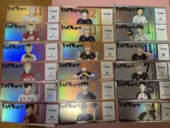 ハイキュー!! レーザー チケット風カード 18点セット