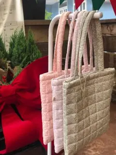 ハンドメイドトートバッグ　ピンク