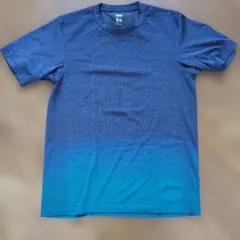 UNIQLO ユニクロ DRY-EX グラデーション Tシャツ ブルー Lサイズのサムネイル