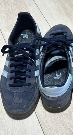 ☆レア Adidas Hamburg（ハンブルグ）ネイビー×シルバー スケシュー 